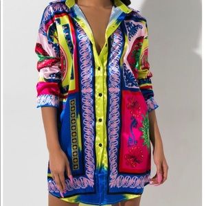 Colorful printed dress